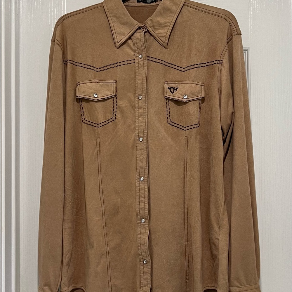 Women’s Cowgirl Country Style Blouse - Picture 6 of 6